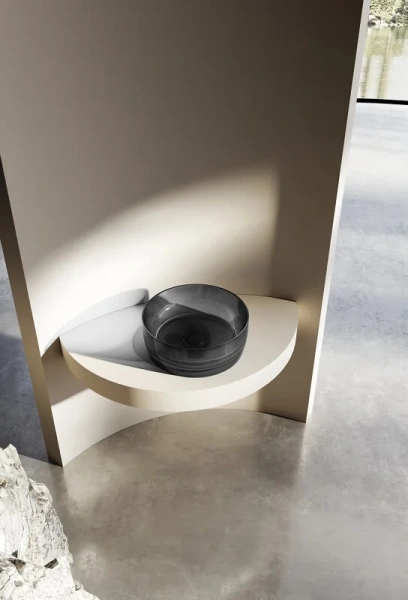 Раковина Abber Kristall AT2804 40 см прозрачная Hanex