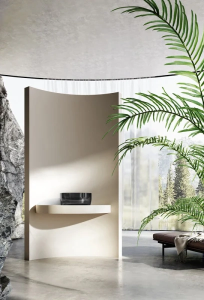 Раковина Abber Kristall AT2804 40 см прозрачная Hanex