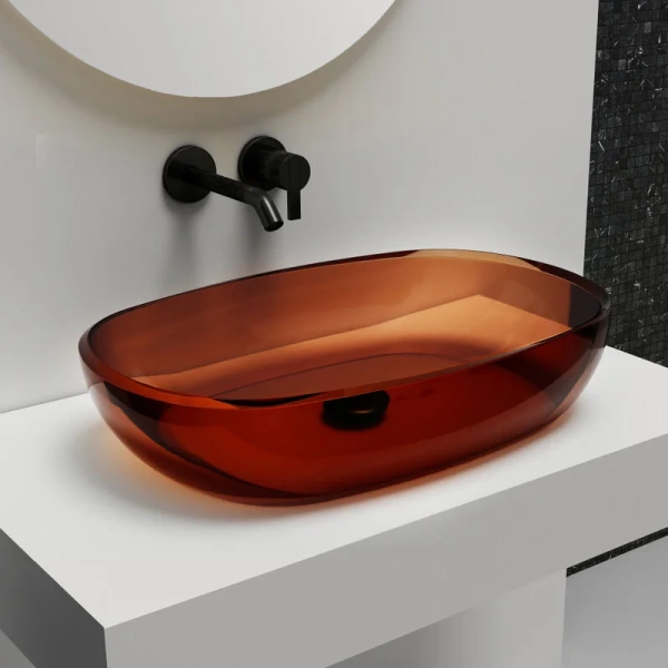 Раковина Abber Kristall AT2805 60 см накладная Hanex