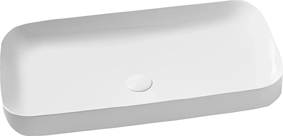 Раковина Azzurra Elegance 90 см прямоугольная ELLG090400S0BI/(ESO90 bi)*0 Hanex