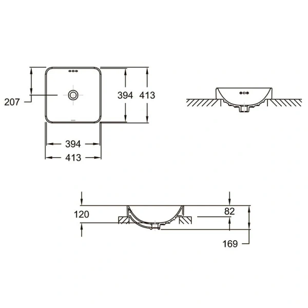 Раковина Jacob Delafon Vox 40 см белая, без отверстия под смеситель E2661-0 Hanex