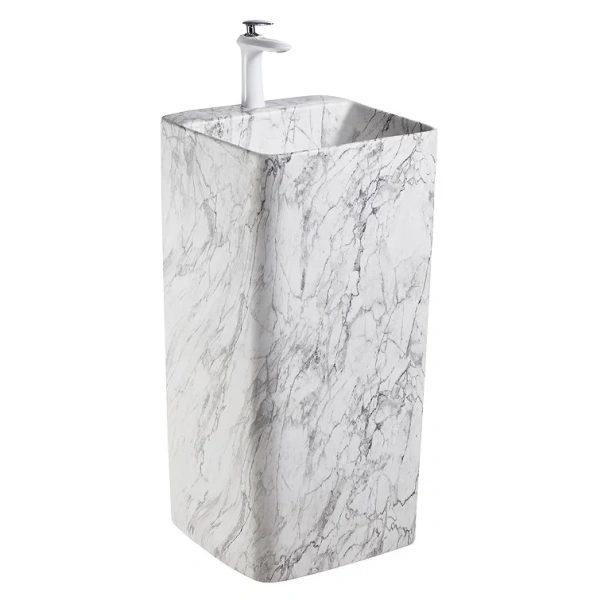 Раковина напольная SantiLine 42 см под мрамор SL-4005MM Hanex