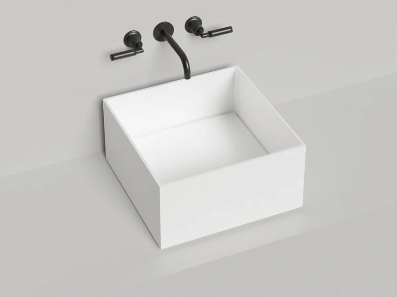 Раковина Salini Armonia Square 02 45 см белая 130522M Hanex