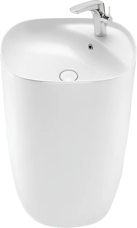 Раковина напольная SantiLine 50 см белая SL-4018 Hanex