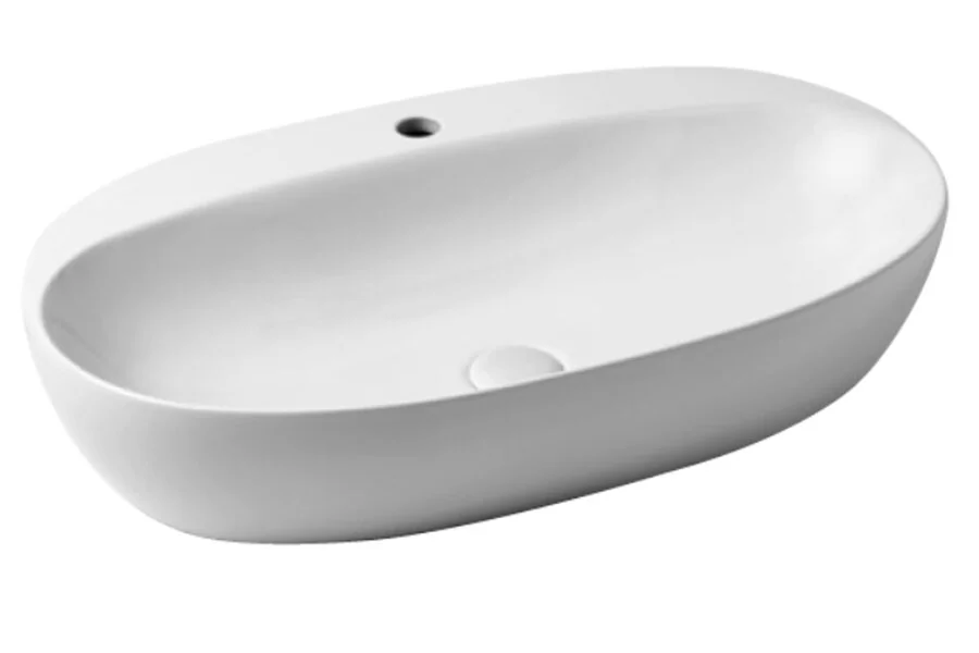 Раковина Azzurra Elegance 70 см овальная ELLA070420CMBI/(ECI70M bi)*1 Hanex