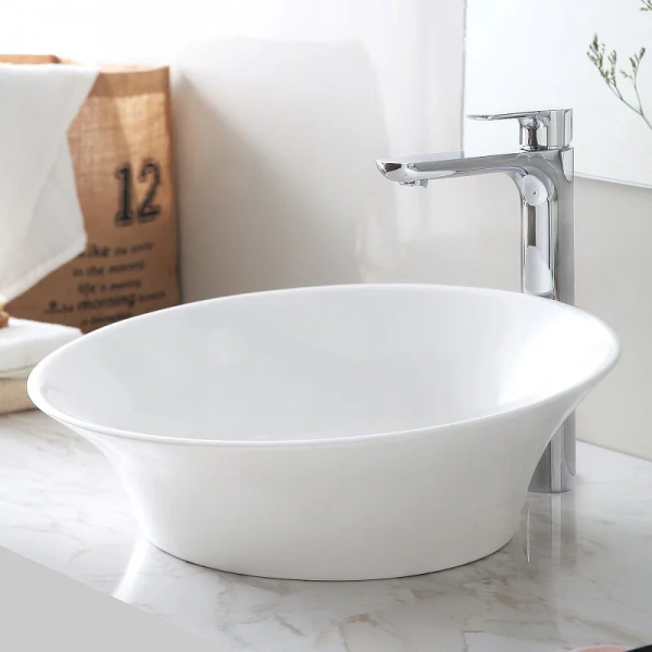 Раковина Abber Stein 46 см белая матовая AS2607