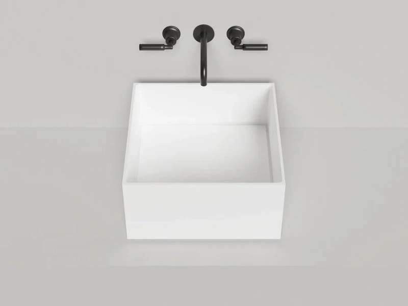 Раковина Salini Armonia Square 02 45 см квадратная 130512G