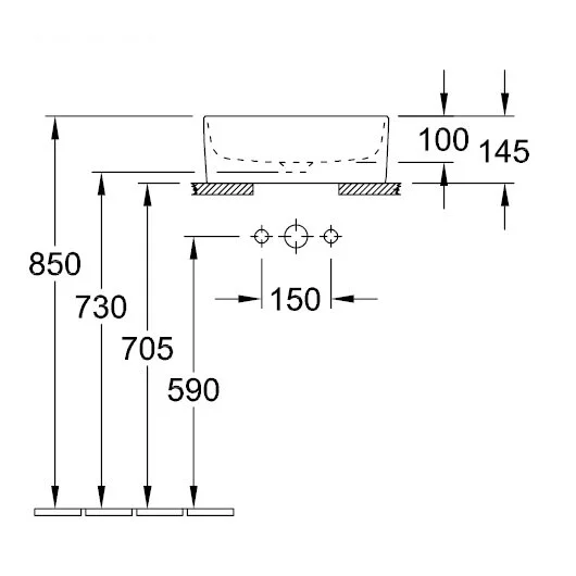 Раковина Villeroy & Boch Collaro 40 см альпийский белый 4A184001