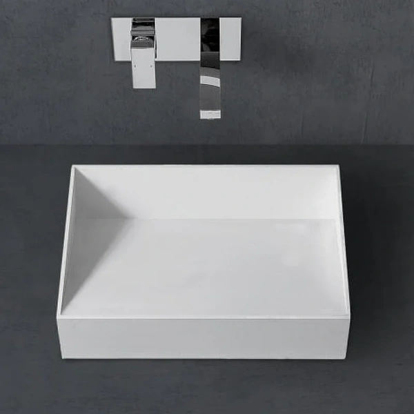 Раковина Abber Stein 60 см белая матовая AS2623