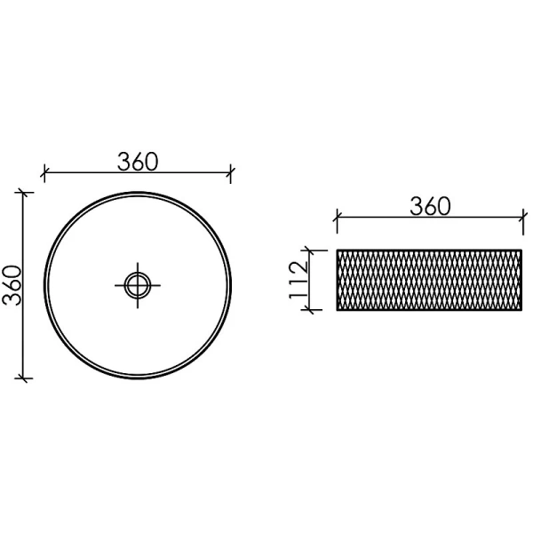 Раковина Ceramica Nova Cristal 36 см неон CN6059