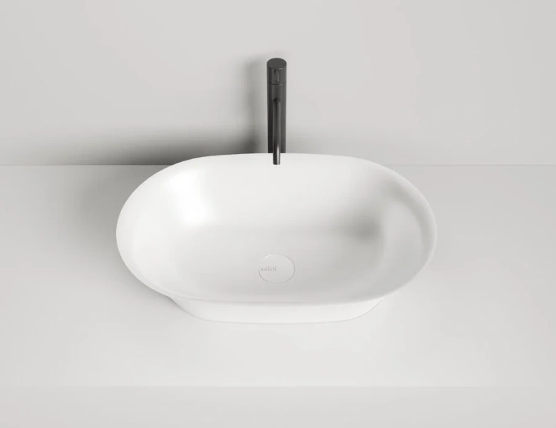 Раковина Salini Mona 60 см белый глянцевый 110811G