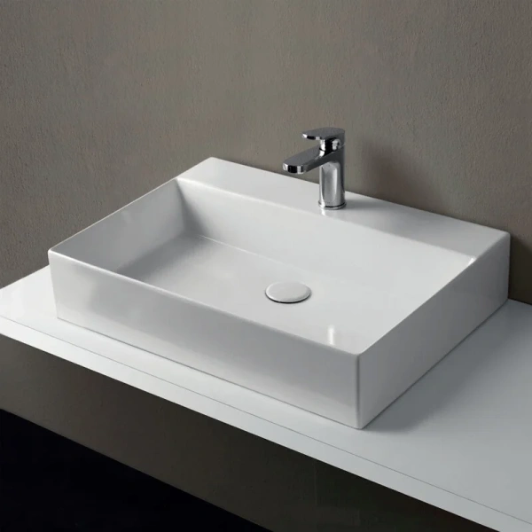 Раковина Azzurra Elegance 60 см прямоугольная ELLP060450QMBI/(EQA60M bi)*1