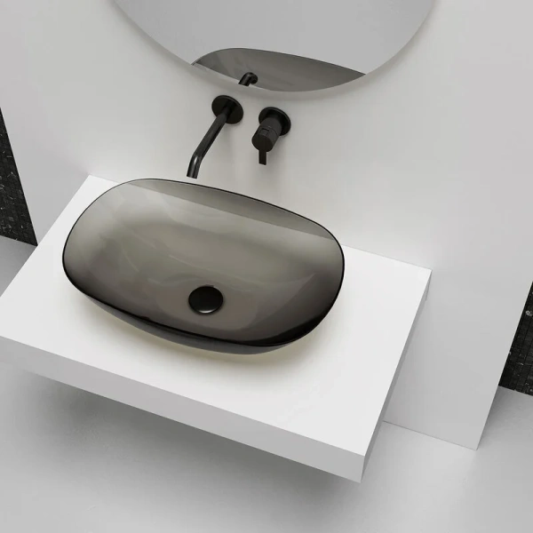 Раковина Vincea 54 см черная VBS-6T12B