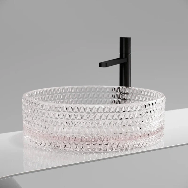 Раковина Ceramica Nova Cristal 36 см розовая CN6061