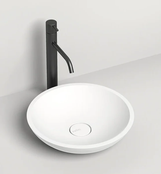 Раковина Salini Callista 05 37 см накладная, белая матовая 1101205SM