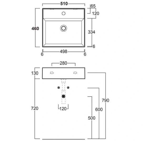 Раковина Simas Agile 51 см белая AG51 bi*1