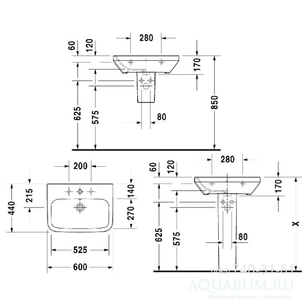 Раковина Duravit Durastyle 231960