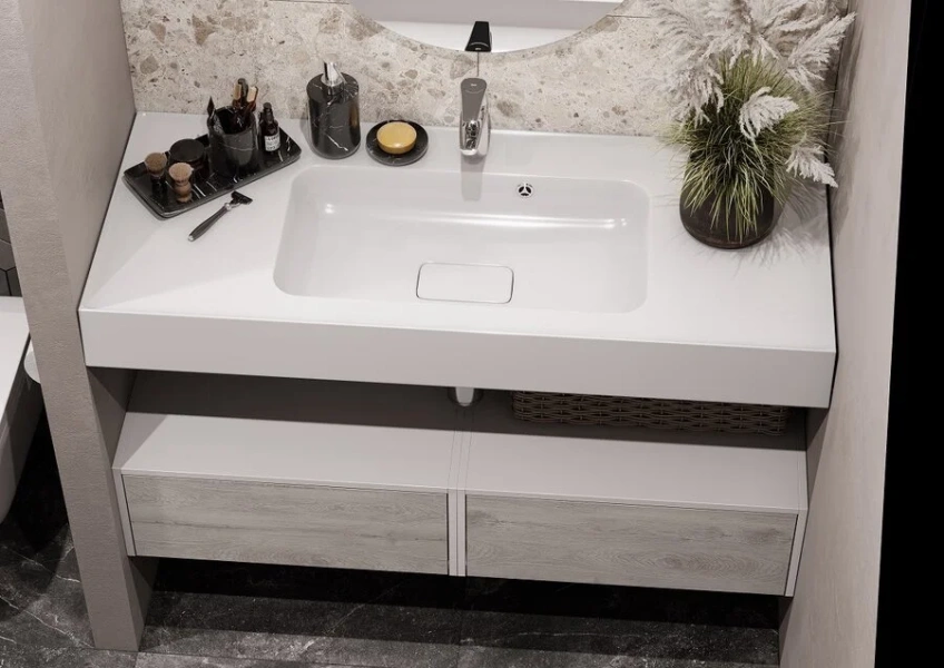 Раковина Акватон Ричмонд 1A70583KRD010 120 см прямоугольная