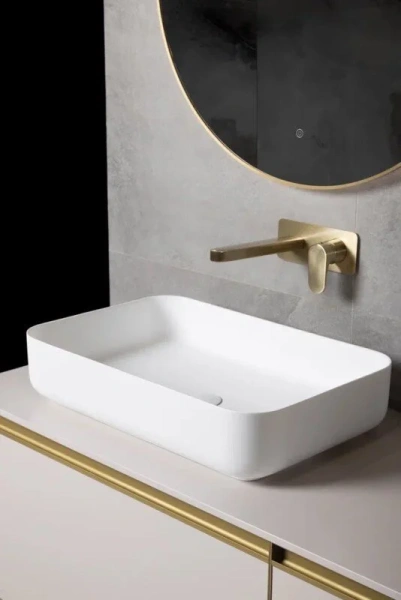 Раковина Boheme Corian 60 см белая 879-60-MW