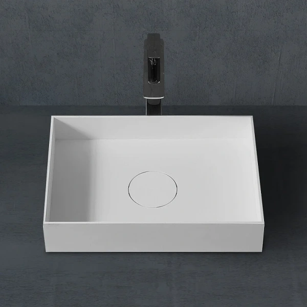 Раковина Abber Stein 50 см белая матовая AS2621