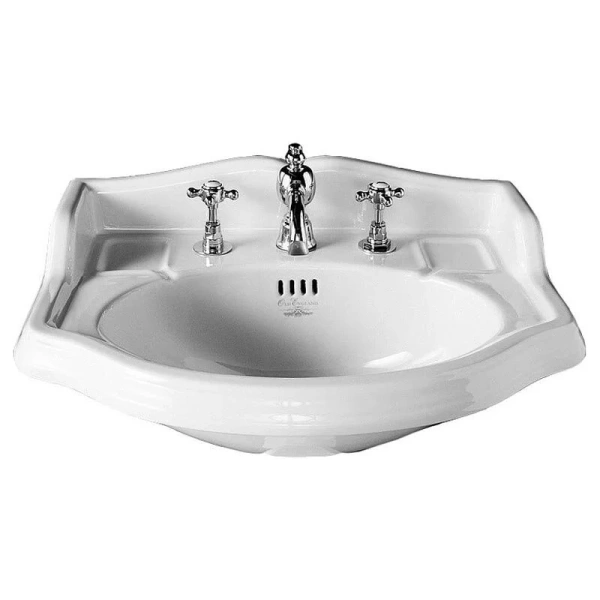 Раковина Simas Arcade 59 см белая, с 3 отверстиями под смеситель AR814bi*3