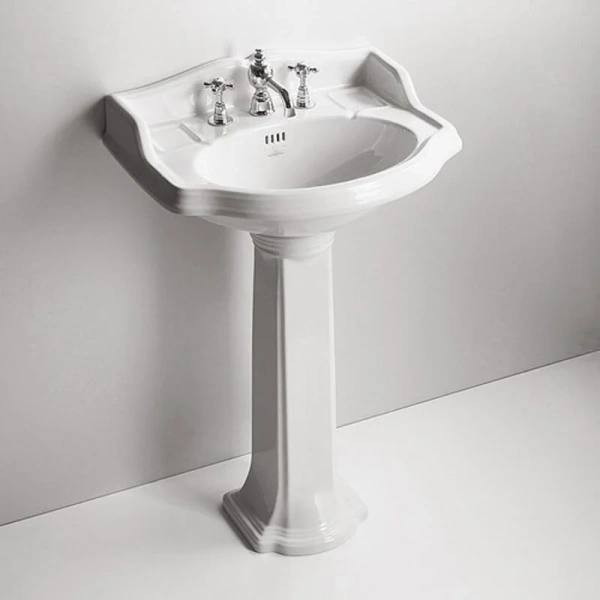 Раковина Simas Arcade 59 см белая, с 3 отверстиями под смеситель AR814bi*3