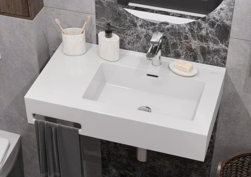 Раковина Акватон Квадро Про 1A734331QA01 80 см белая