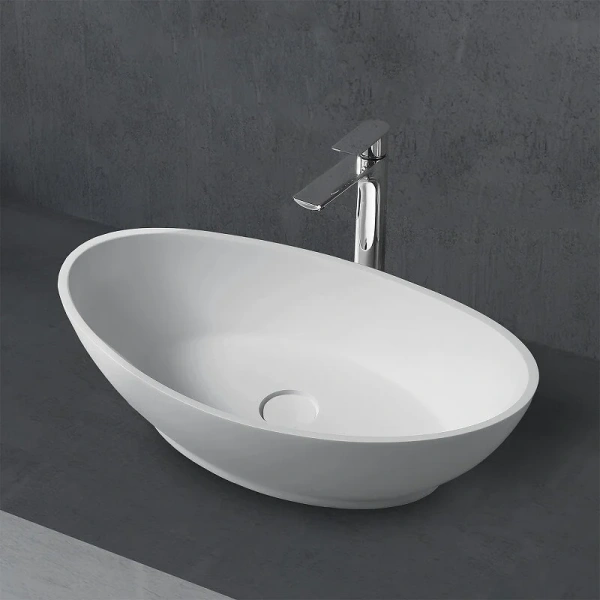 Раковина Abber Stein 62 см белая матовая AS2610