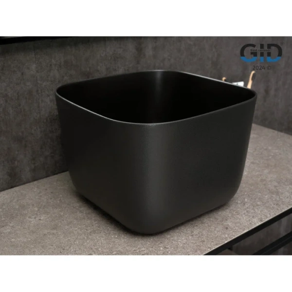 Раковина GID Creativo N9301bg 36 см черный графит 53356