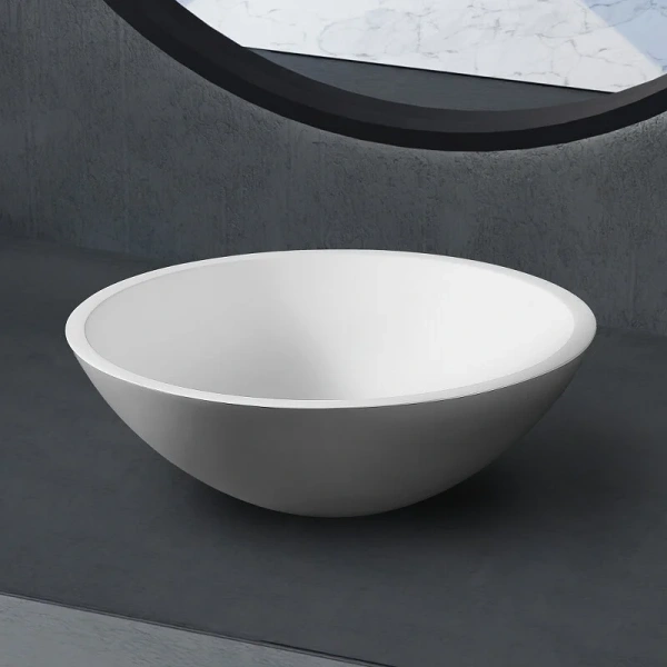 Раковина Abber Stein 40 см белая матовая AS2608