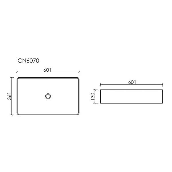 Раковина Ceramica Nova Element 60 см черная матовая CN6070MB