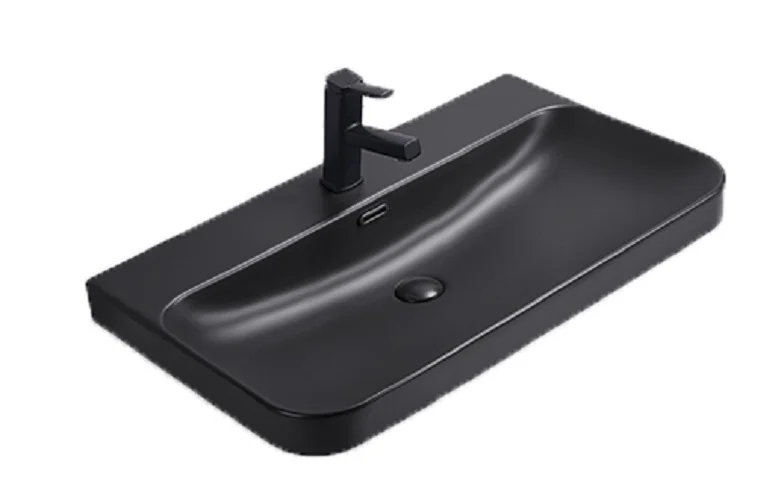 Раковина GID Integrado Bm9580s 81 см черная 72211