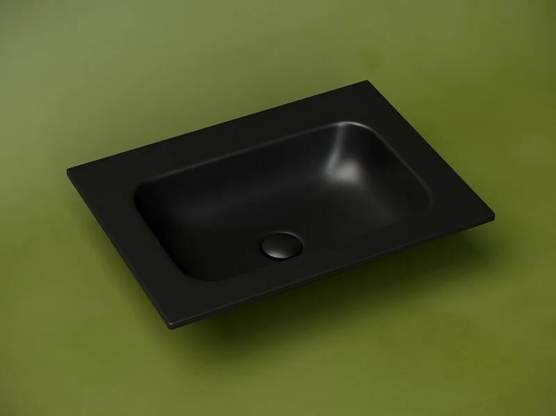 Раковина Ceramica Nova Grace 61 см черная без отверстия под смеситель CN7011MBwx