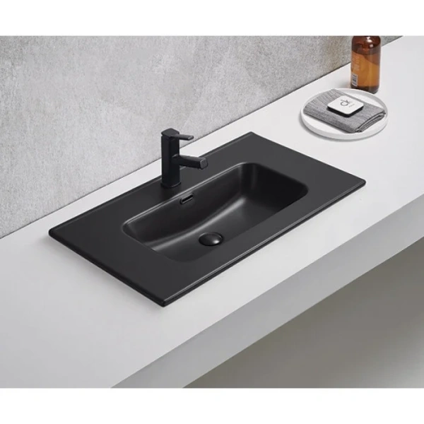 Раковина GID Integrado Bm9080s 81 см черная 72209