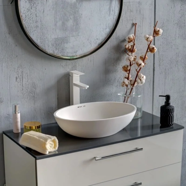 Раковина Montebianco Conca 48 см белая матовая 12093