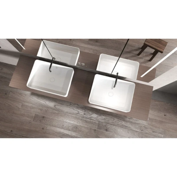 Раковина Abber Stein 55 см белая матовая AS2629