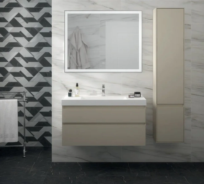 Раковина Kerama Marazzi Cubo 100 см с крепежом CU.wb.100