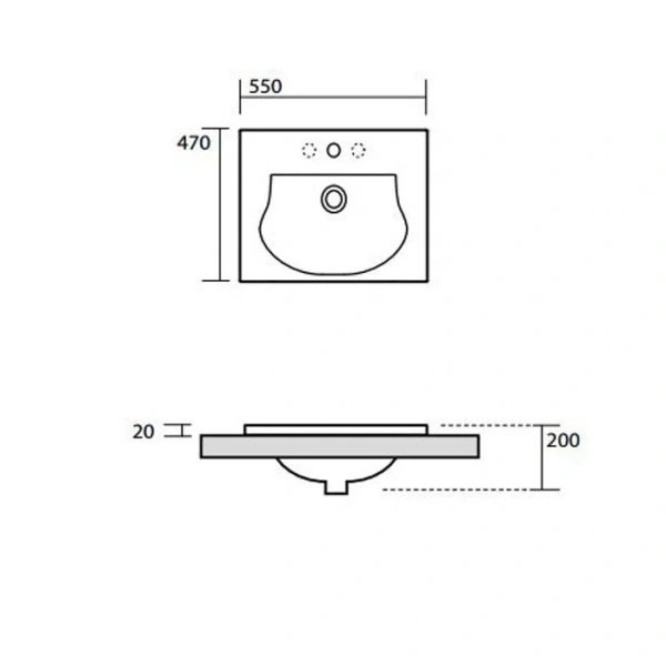 Раковина Kerasan Bentley 55 см белая 394201*1