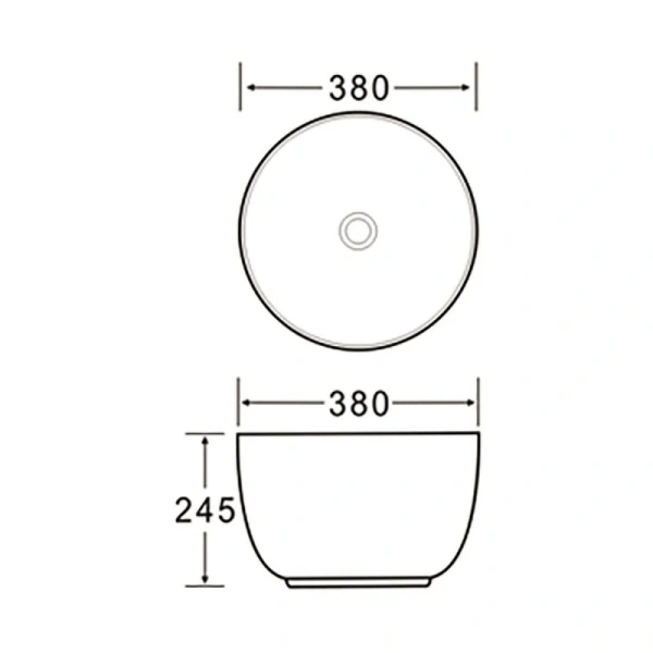 Раковина SantiLine 38 см голубая матовая SL-1110BM