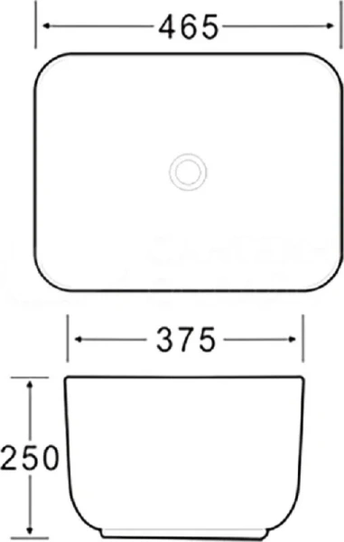 Раковина SantiLine 47 см персиковая SL-1112MP