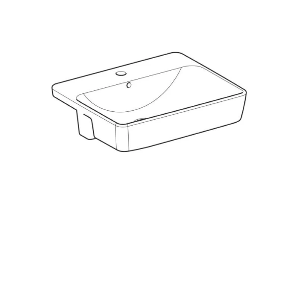 Раковина Geberit VariForm 55 см с отверстием под смеситель 500.681.01.1