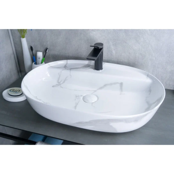 Раковина GID Lago Mnc346C 61 см накладная под камень 54470
