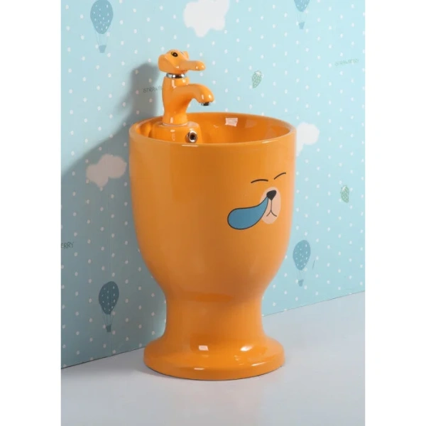 Раковина напольная GID Aventura Nb193-OR 37 см оранжевая 69913