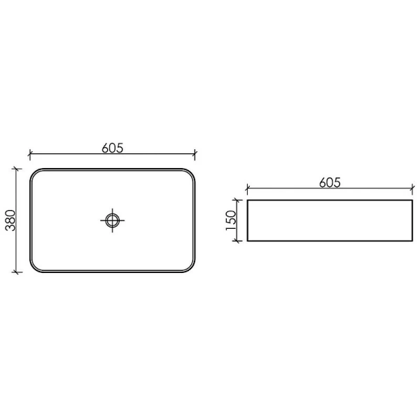 Раковина Ceramica Nova Element 60 см черная матовая CN6053MB