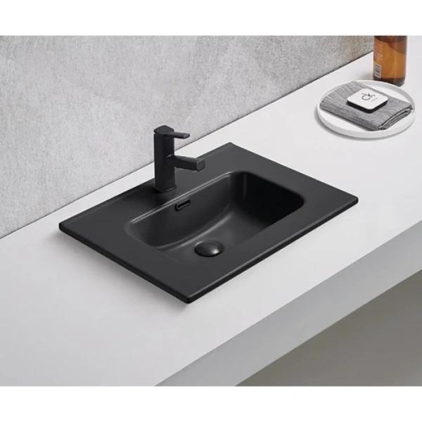 Раковина GID Integrado Bm9060s 61 см черная 72208