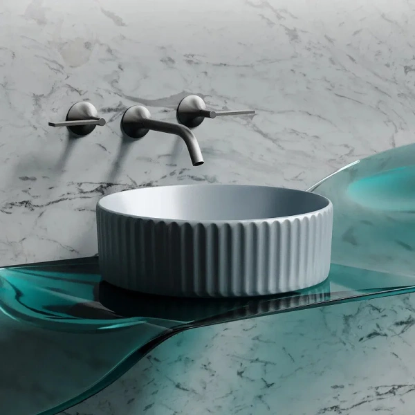 Раковина Ceramica Nova Element 36 см серо-голубая CN6057MHL