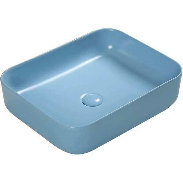 Раковина SantiLine 50 см голубая матовая SL-1051BL