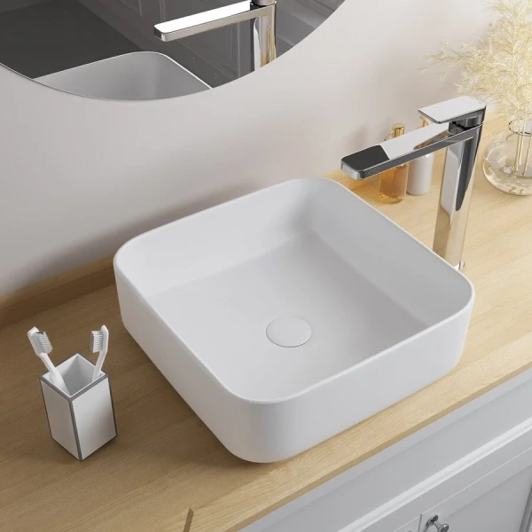 Раковина IDDIS Bridge 39 см белая матовая BRIWM04i27