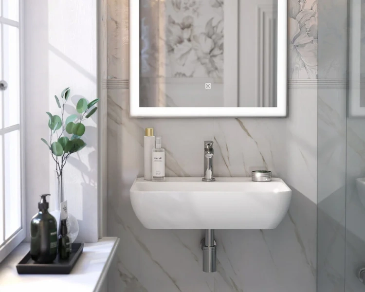 Раковина Kerama Marazzi Plaza 55 см белая PLR.wb.55.02