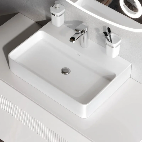 Раковина Am.Pm Func 60 см с 1 отверстием под смеситель M8FWCC10601WG